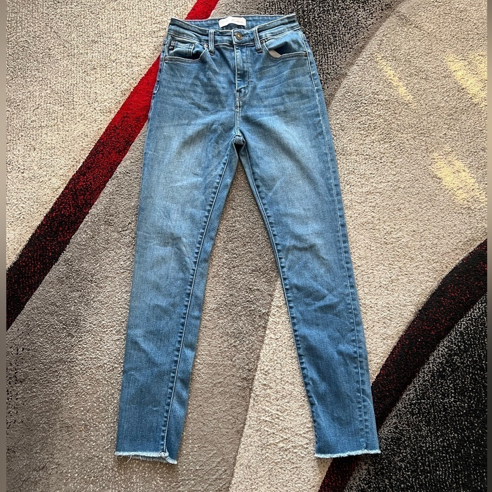 Kancan Skinny Selvedge Hem Jeans
